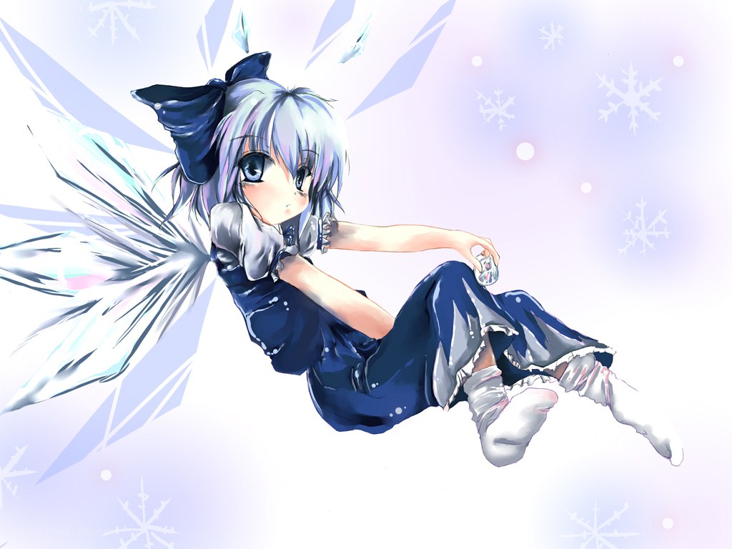 silver-haired fairy in winter