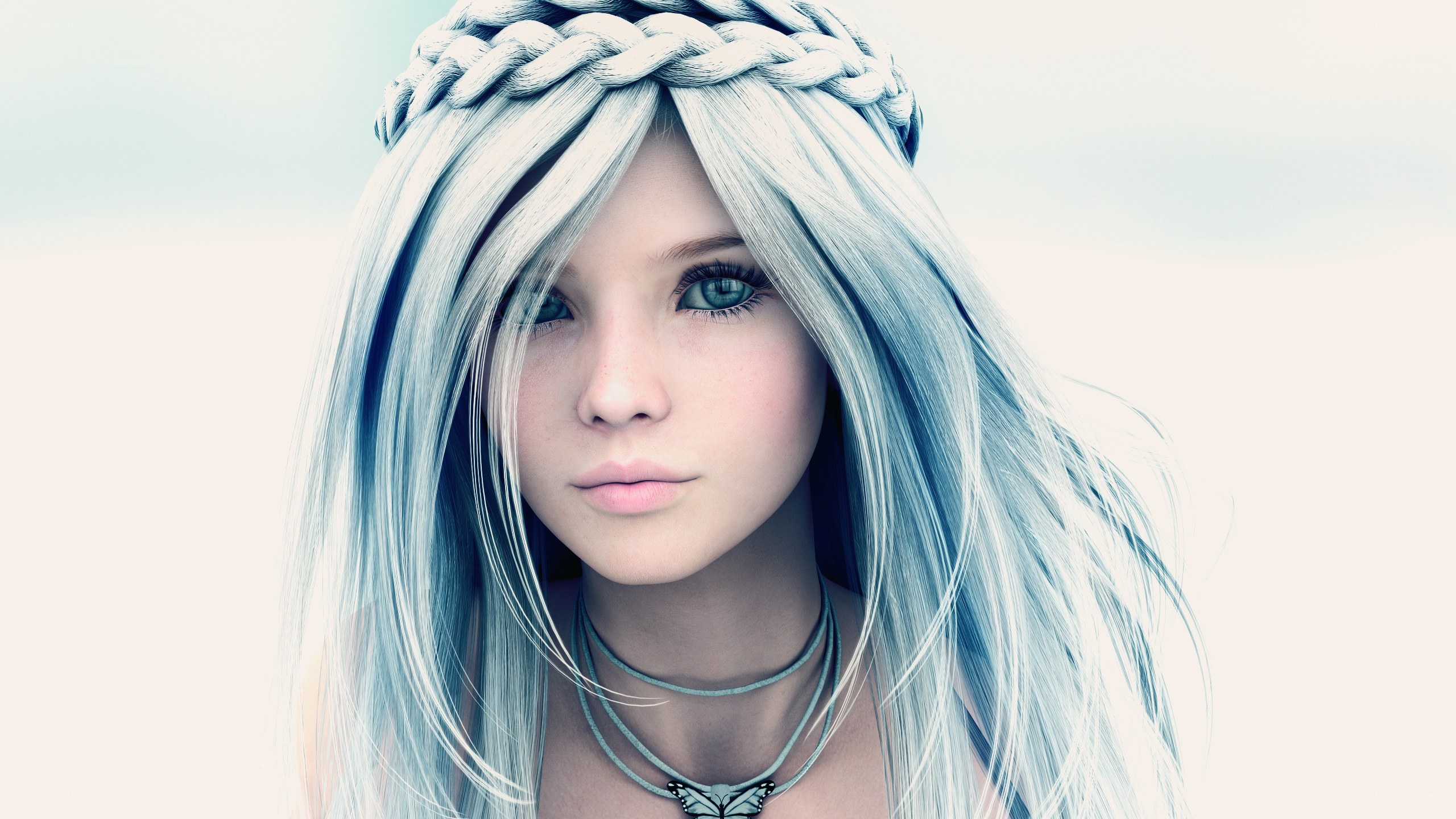 silver-haired fantasy girl