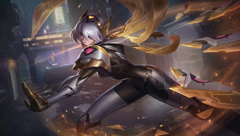 Silver-haired Female Warrior — Gray