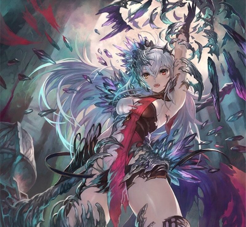 Silver-haired Female Warrior — Purple
