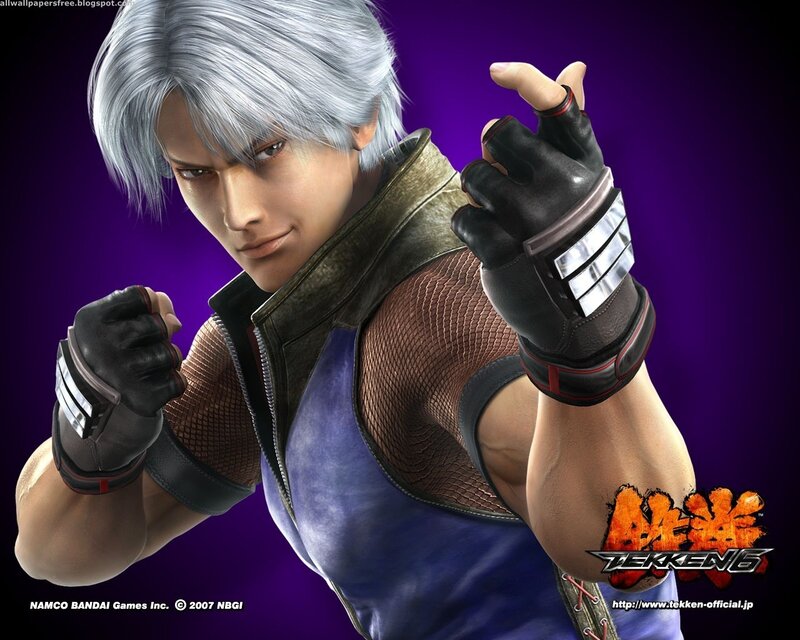 Silver-haired Fighter — Purple, Intense, 3d Render