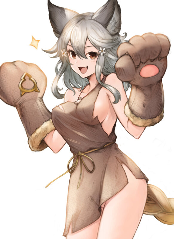 Silver-haired Fox Girl — Brown