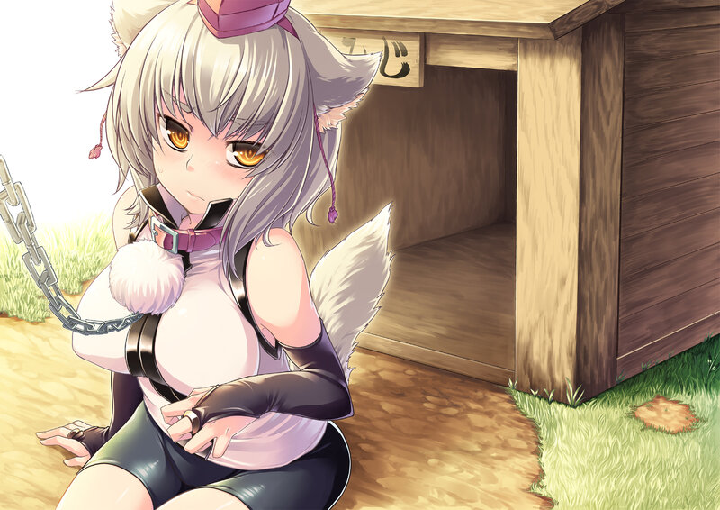 Silver-haired Fox Girl — White, Calm