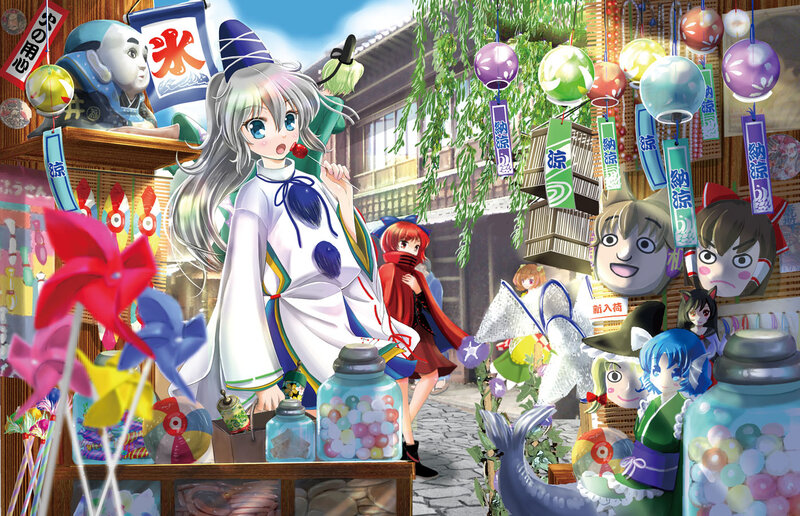 Silver-haired Girl at Festival