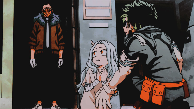 Silver-haired Girl Being Held — Gray
