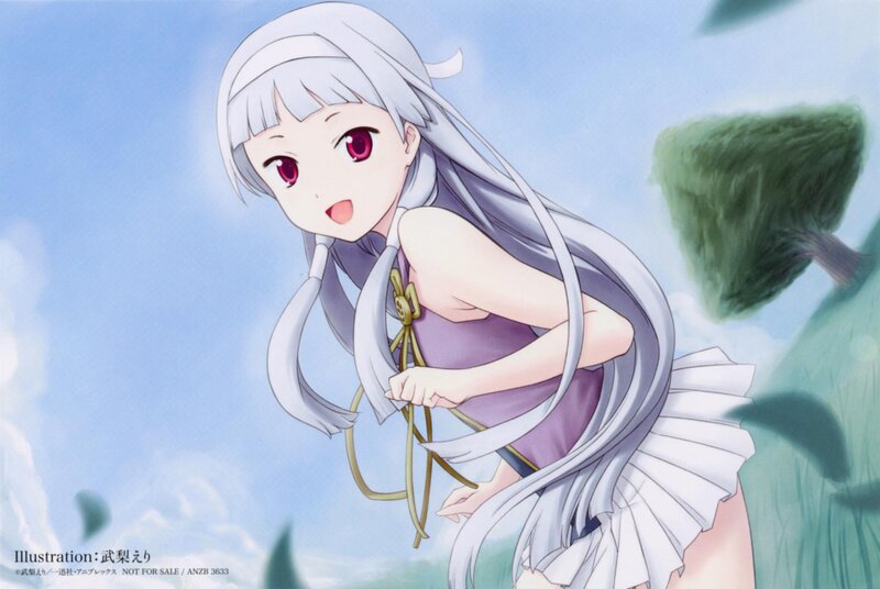 Silver-haired Girl — Blue, Serene