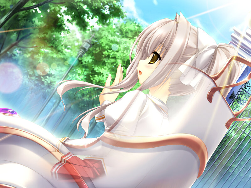 Silver-haired Girl in Carriage