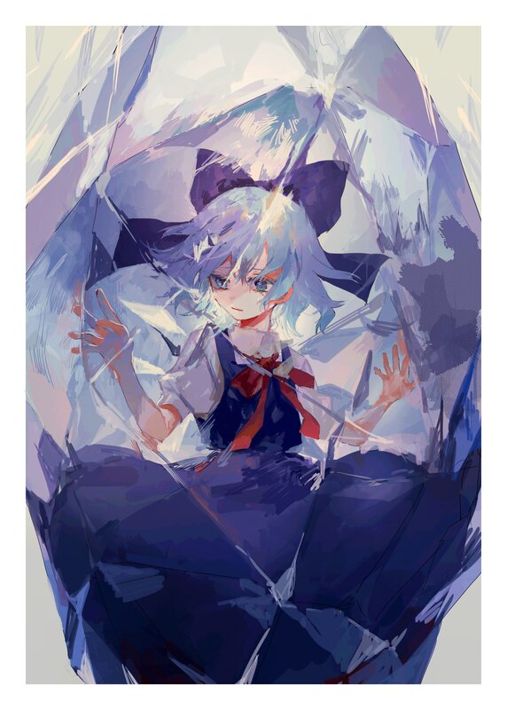 Silver-haired Girl in Crystal