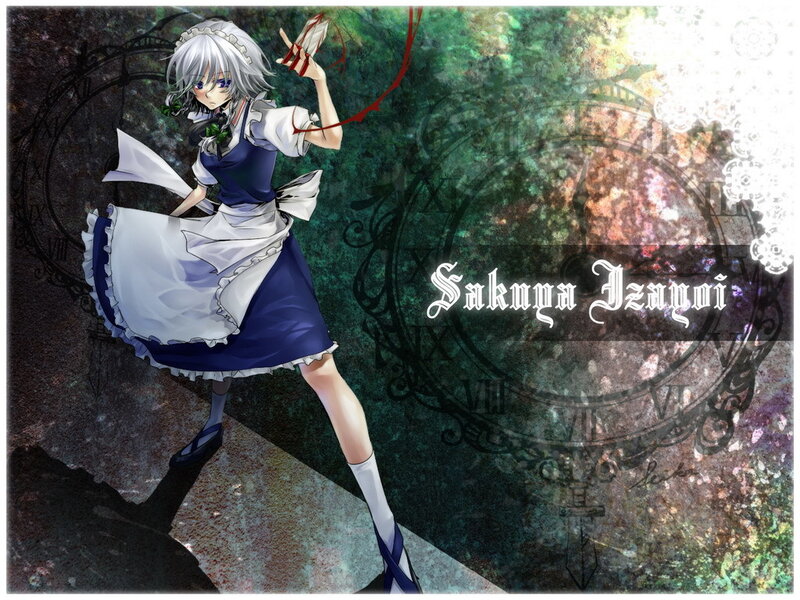 Silver-haired Girl in Dress — Blue