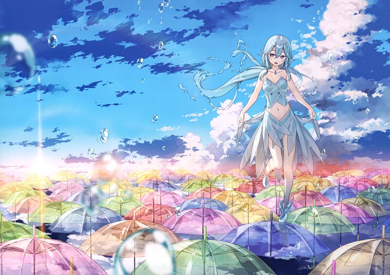 Silver-haired Girl in Sky