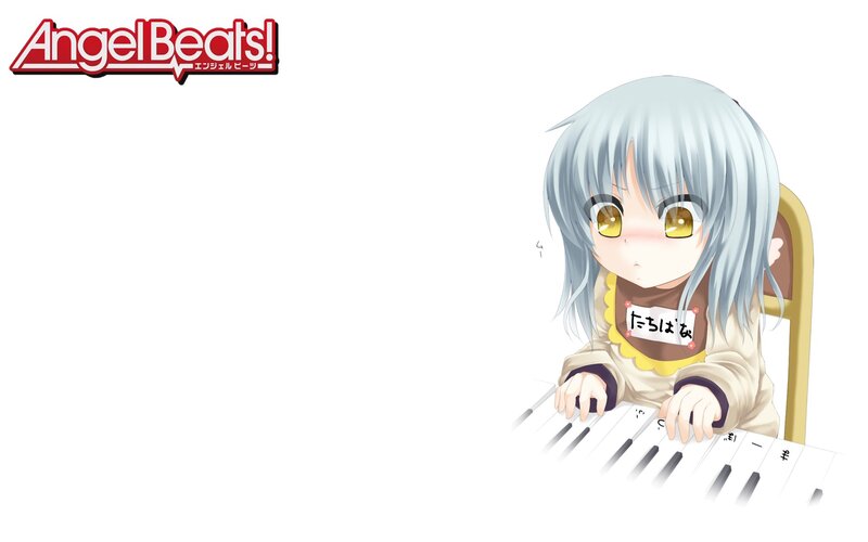 Silver-haired Girl Playing Piano