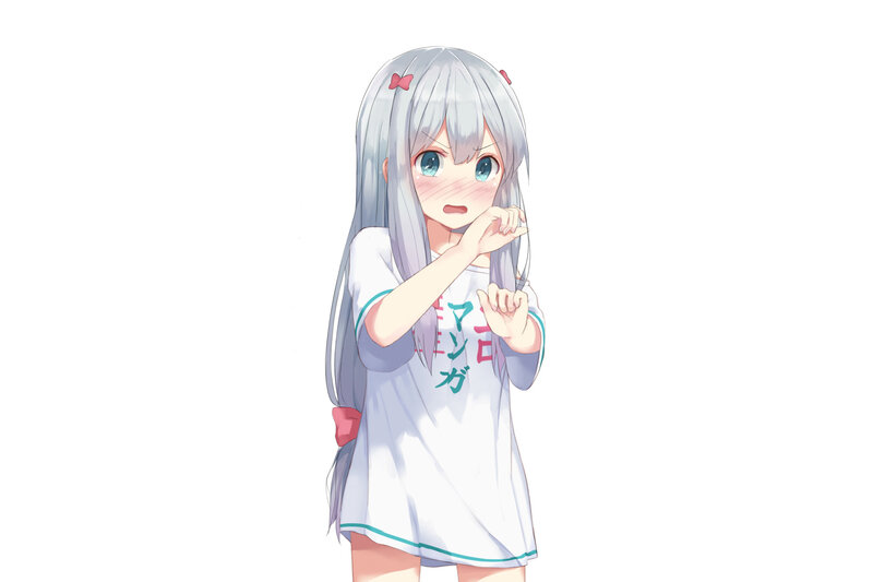 Silver-haired Girl — White, Innocent