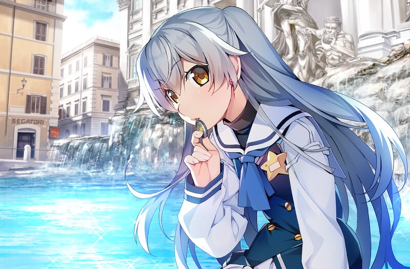 Silver-haired Girl with Coin