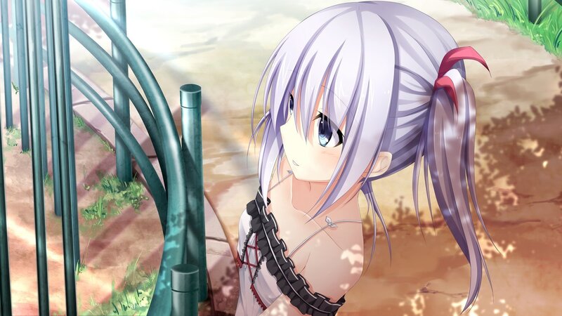 Silver-haired Girl with Pigtails