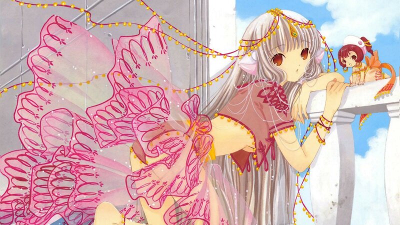 Silver-haired Girl with Wings — Pink