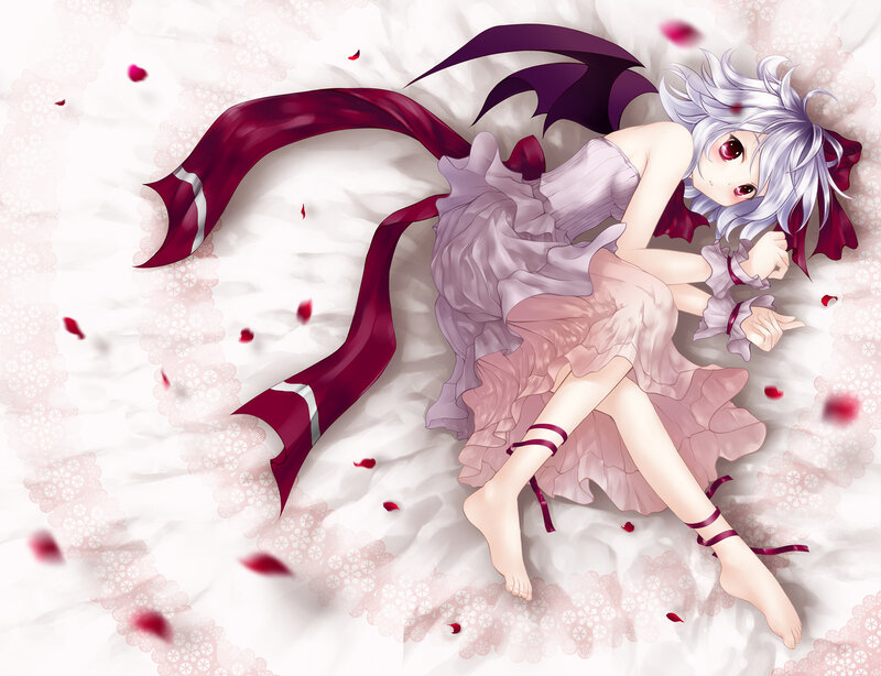 Silver-haired Girl with Wings — White, Serene