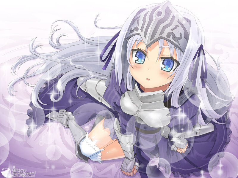 Silver-haired Knight Girl — Purple