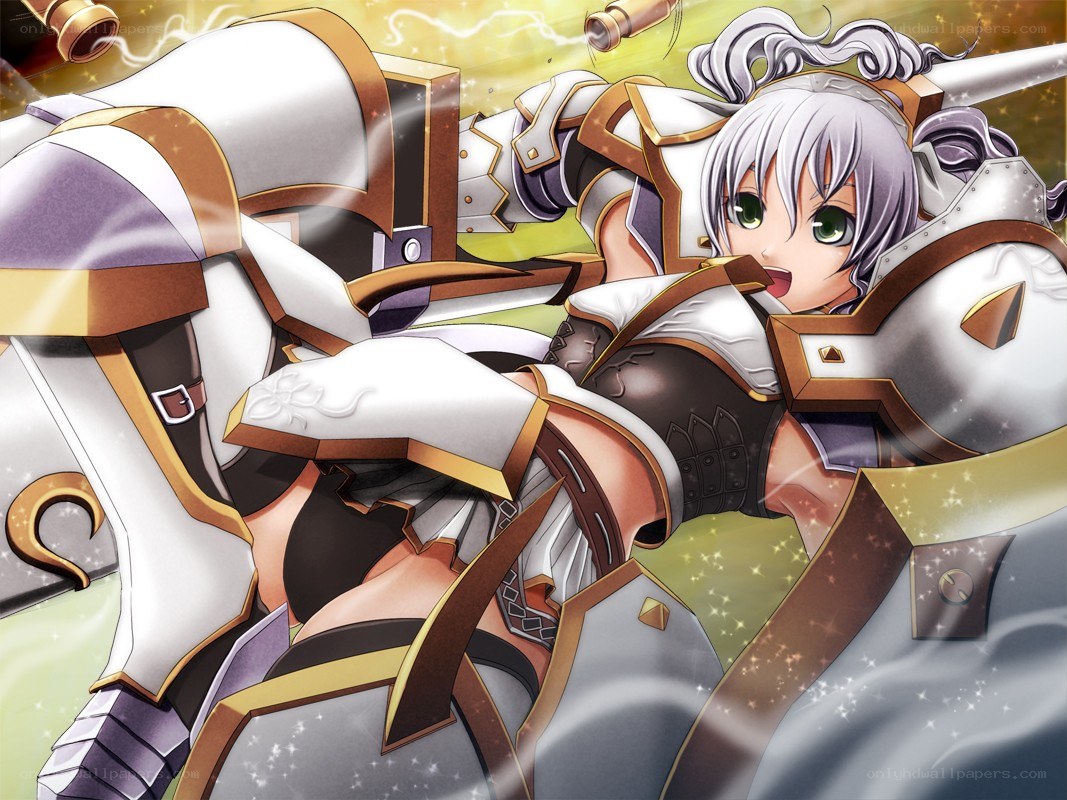 silver-haired knight in armor