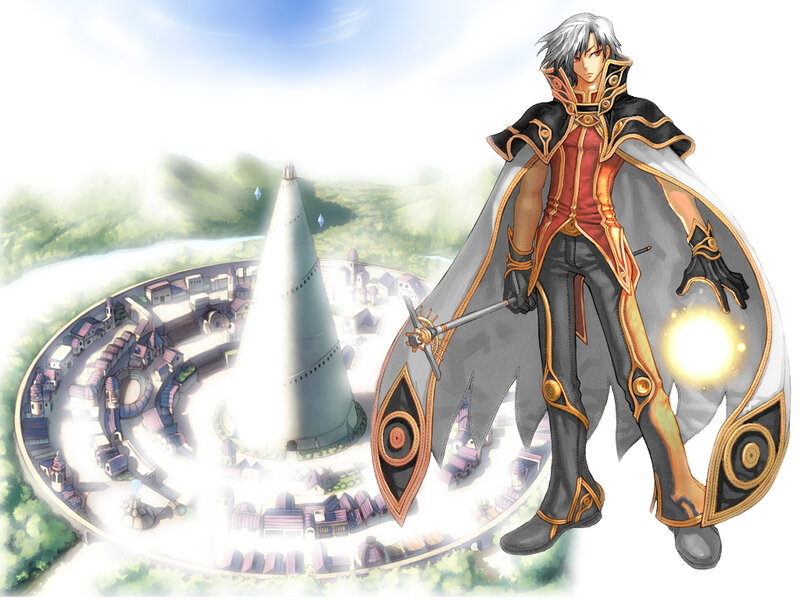 silver-haired mage with glowing staff