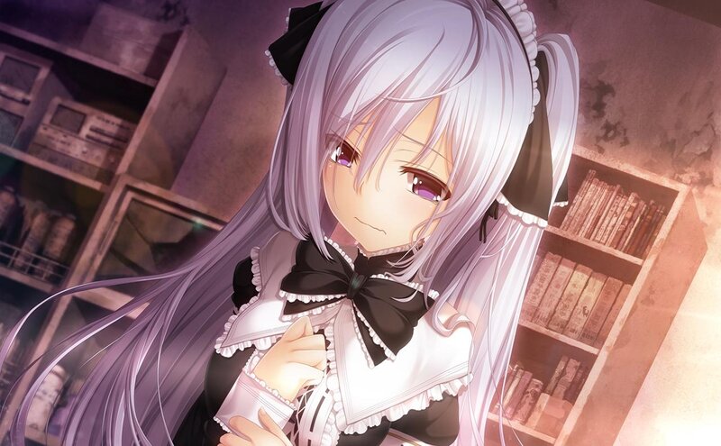 Silver-haired Maid — White