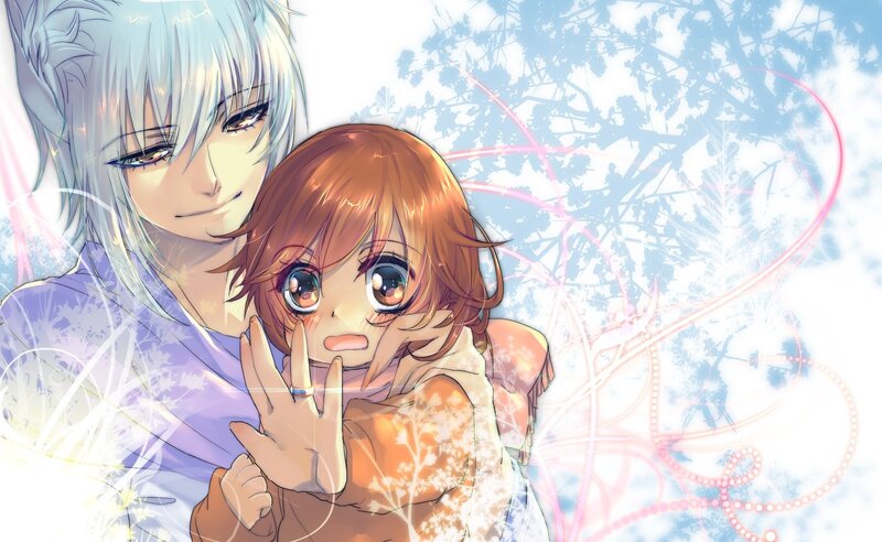 Silver-haired Man Holding Girl