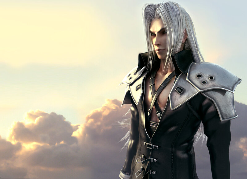 Silver-haired Man in Armor — Gray, Dramatic