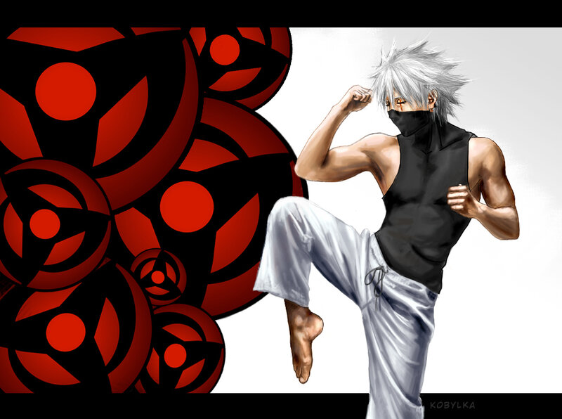 Silver-haired Man in Martial Pose