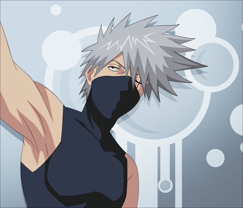 Silver-haired Man in Mask