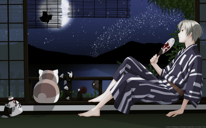 Silver-haired Man in Yukata