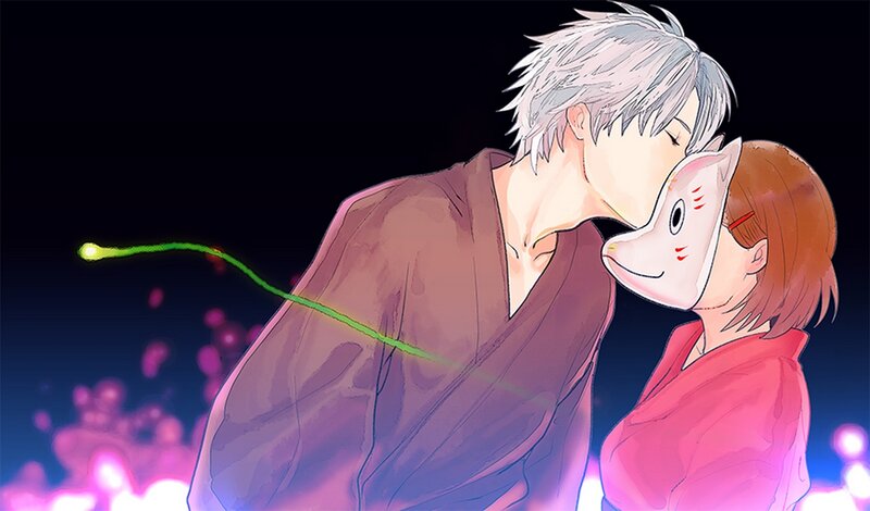 Silver-haired Man Kissing Girl