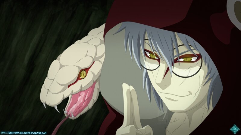 Silver-haired Man with Snake
