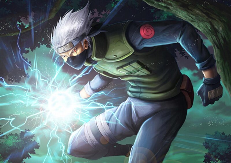 Silver-haired Ninja with Lightning