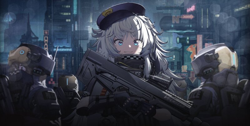 Silver-haired Police Officer