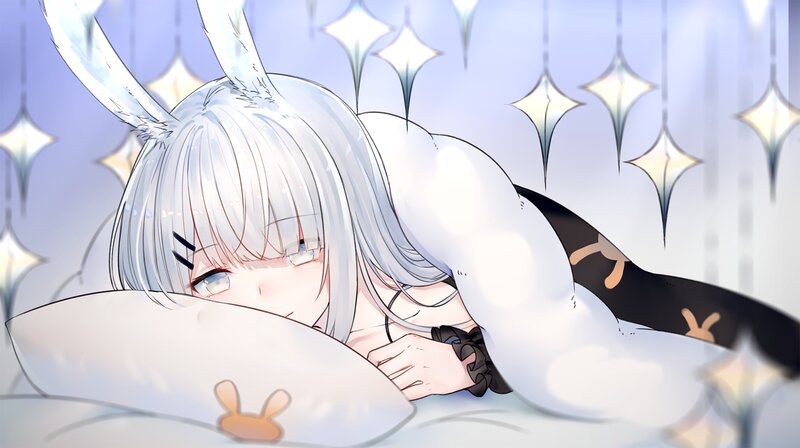 Silver-haired Rabbit Girl