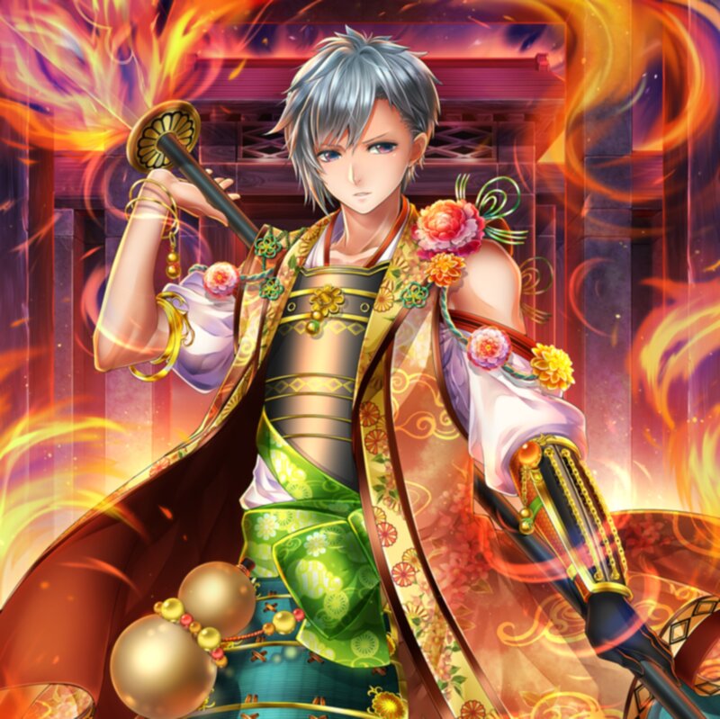 Silver-haired Samurai Warrior