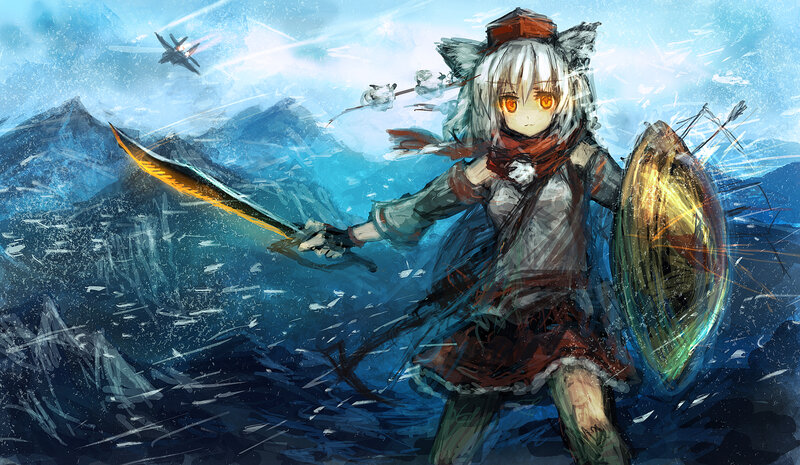 Silver-haired Warrior Girl