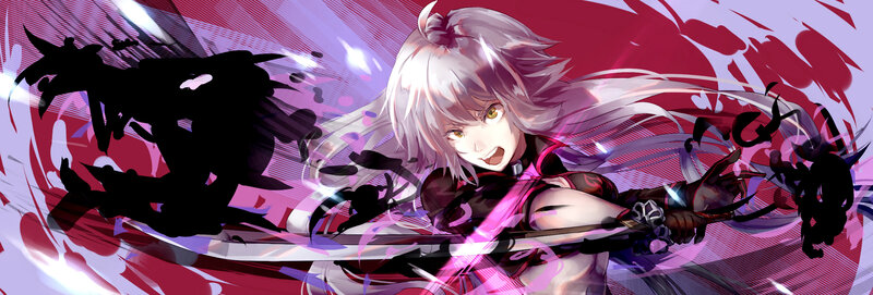 Silver-haired Warrior — Purple, Dramatic, Intense