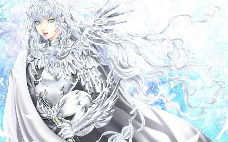 Silver-haired Warrior — White, Dramatic, Manga