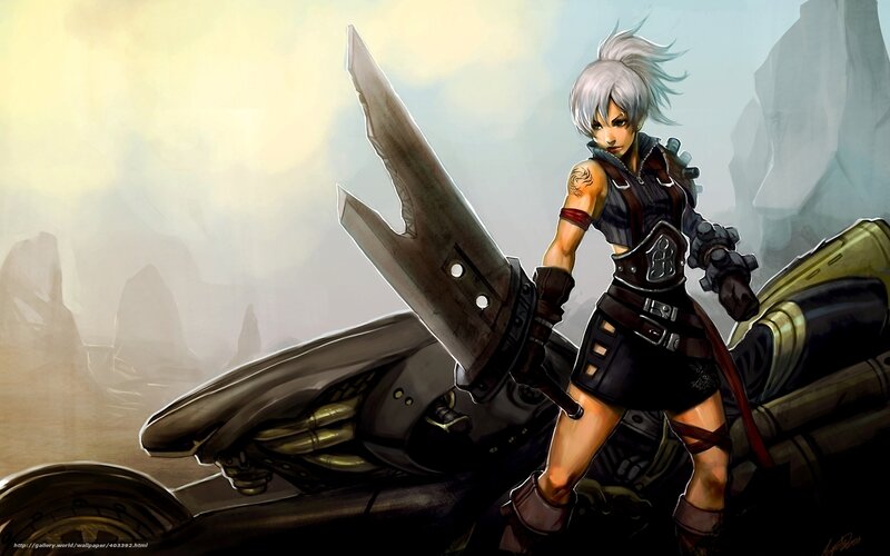 silver-haired warrior with large sword