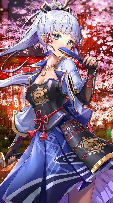 Silver-haired Warrior Woman — Purple, Dramatic, Spring