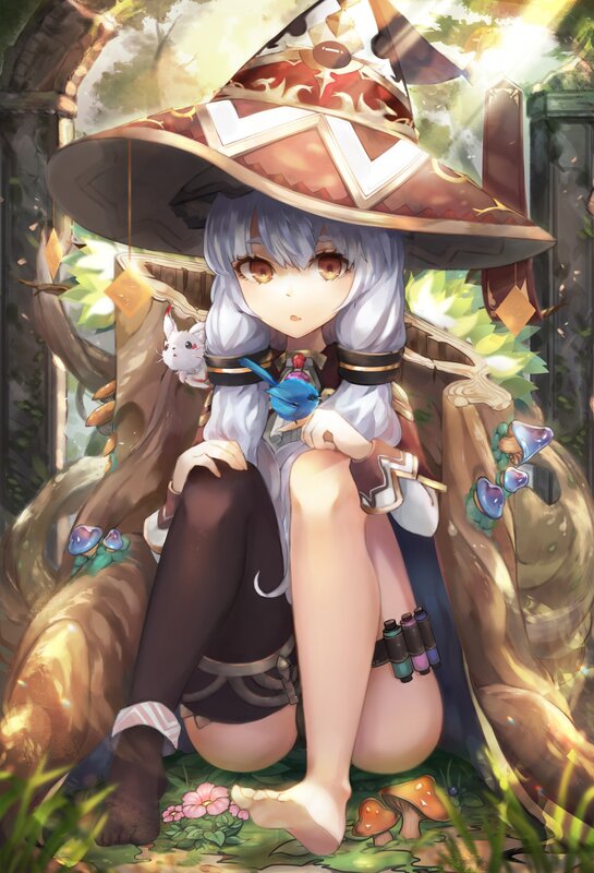 Silver-haired Witch Girl