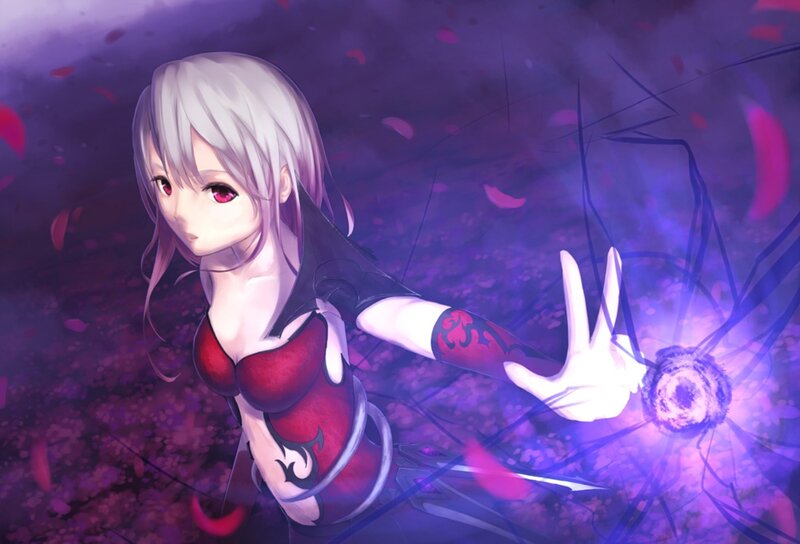 Silver-haired Woman Casting Spell
