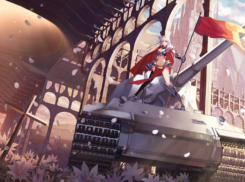 Silver-haired Woman on Tank