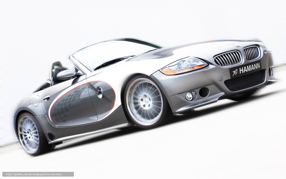 silver hamann convertible car