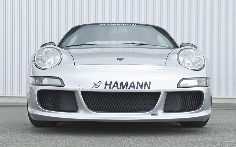 Silver Hamann Porsche sports car