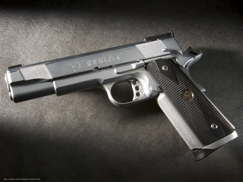 Silver Handgun — Gray