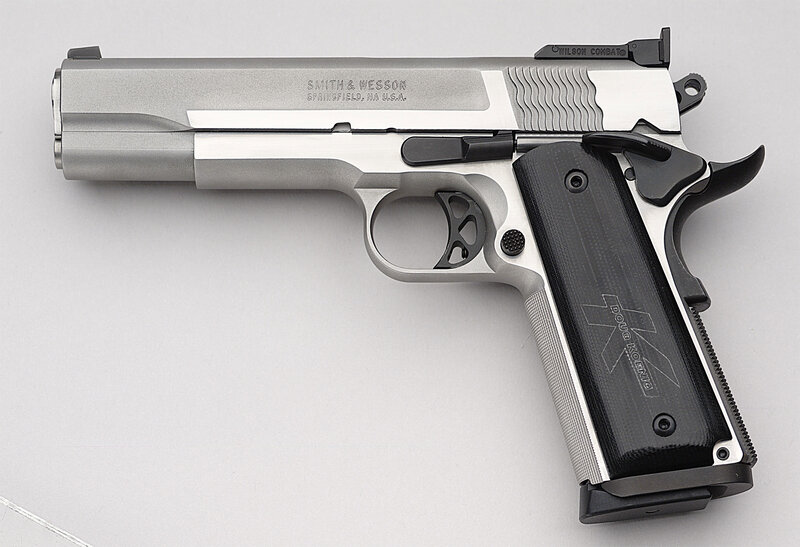 Silver Handgun
