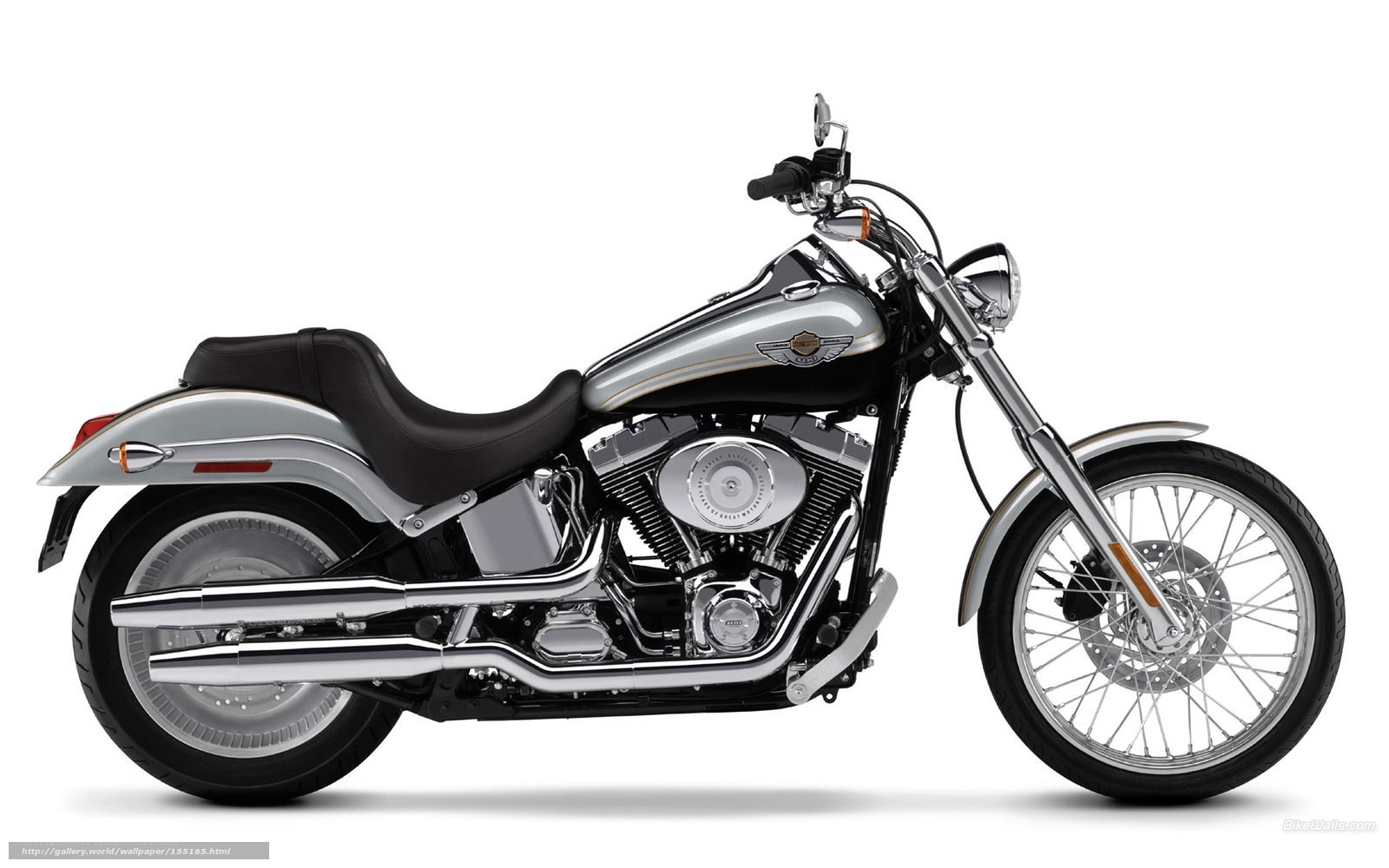 silver harley-davidson motorcycle
