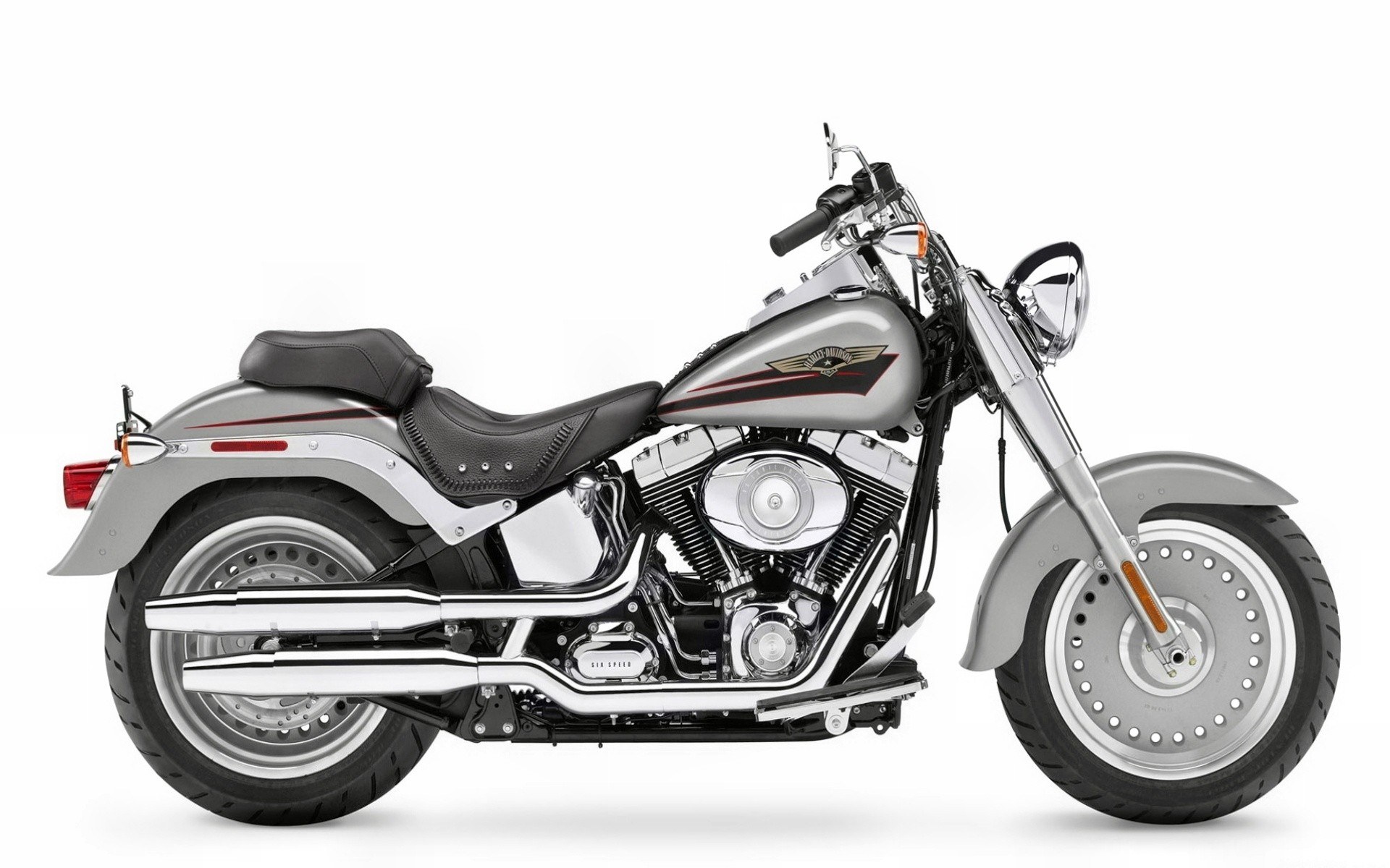 silver harley-davidson motorcycle