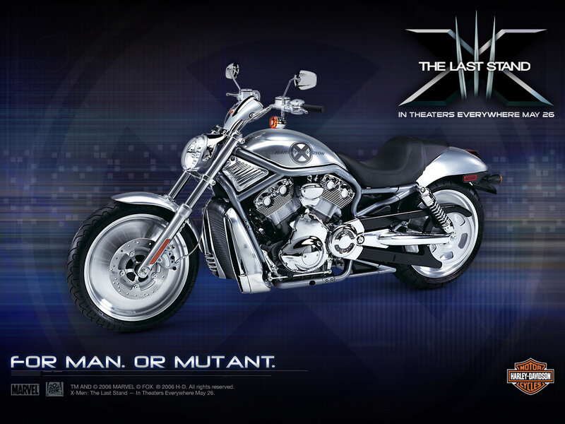 Silver Harley-davidson Motorcycle — Blue